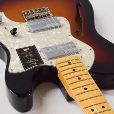 Fender American Vintage II 1972 Telecaster Thinline Electric Guitar - 3 Color Sunburst image 6