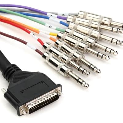 Hosa DTP-802 8-channel DB25 to 1/4 inch TRS Snake - 6.6 foot image 3