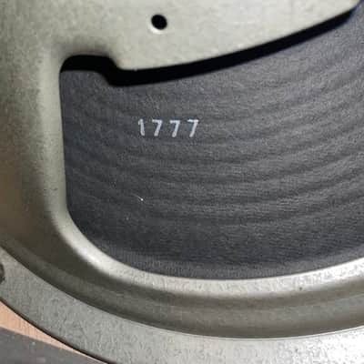 Vintage Marshall JMP #1960A 4x12  Slant cab Cabinet - G12m Blackbacks Kurt Muller 1777 Lead cones 1978 image 13