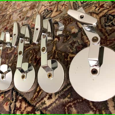 Sonor Germany HiLite Drum Chrome Clip-On Mute / Muffler / Damper ORIGINAL SET OF FOUR image 6