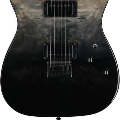 Schecter PT Standard Electric Guitar - Black Fade Burst Burl (3955) image 3