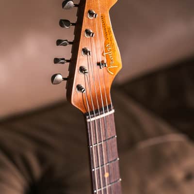 Fender Custom Shop LTD '63 Stratocaster Relic in Super Faded Aged Surf Green image 6