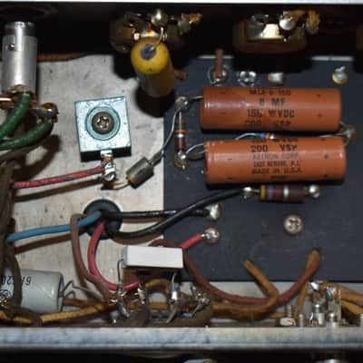 1959 Fender Bassman 5F6-A 4x10 Combo Modified Black Tolex Pre-CBS image 20