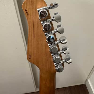 Suhr Custom Classic S SSS with Roasted Maple Neck and Fretboard in Shell Pink image 10