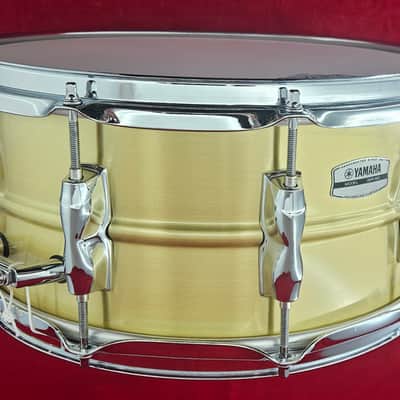 Yamaha Model RRS1465 Recording Custom 14x6.5 Brass Snare Drum - Brass image 4