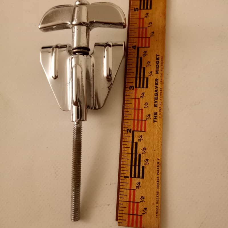 *Rogers Bass Drum Tension T-Rod+Claw Powertone Chrome USA Tensioner Vintage 60s* image 1