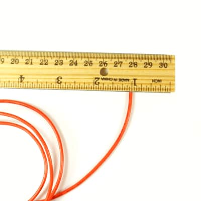 6-Foot Single conductor Shielded Guitar Circuit Wire 28 AWG, Tangerine Bild 5