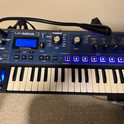 Novation MiniNova 37-Key 18-Voice Synthesizer 2012 - Present - Blue image 1