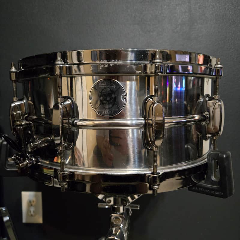 Tama CB1465 14x6.5" Charlie Benante Signature Stainless Steel Snare Drum image 1