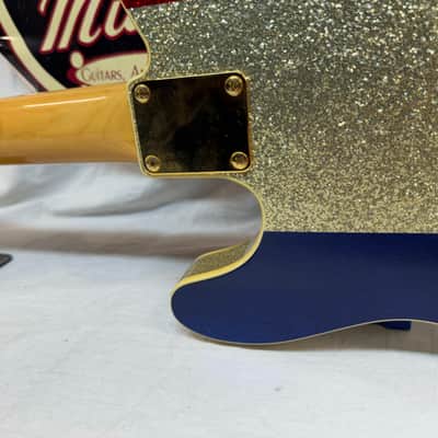 Fender Buck Owens Telecaster Guitar with Case 2002 - 2004 - MIJ Made In Japan - Red, Silver & Blue Sparkle image 16