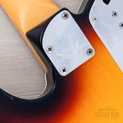 2011 Fender Custom Shop Masterbuilt Yuriy Shishkov 1963 Telecaster Thinline B-Bender Sunburst w/ Case, COA, Tags image 16