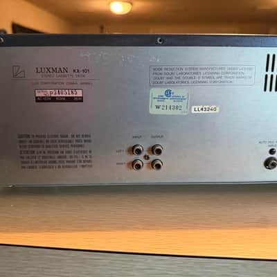 Luxman KX-101 2- Head "Suckface" Cassette Deck Full Fresh Service High Fidelity! image 10