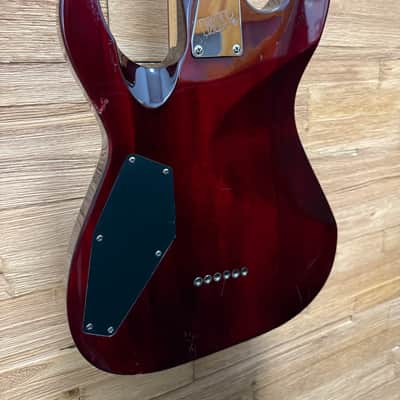 LTD ESP MH-100 QMNT Electric Guitar -2008 -Hardtail- See Thru Black Cherry - 7lbs even image 11