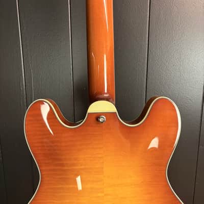 Eastman Guitars T486-GB Thinline Semi-hollowbody Electric Guitar, Goldburst 819 image 12