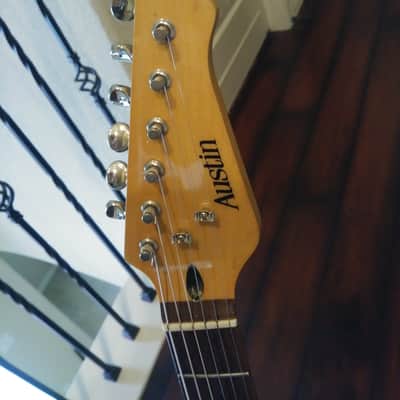 Austin Strat Style Guitar HSS - Sunburst - Flamed Maple Top/Back image 16