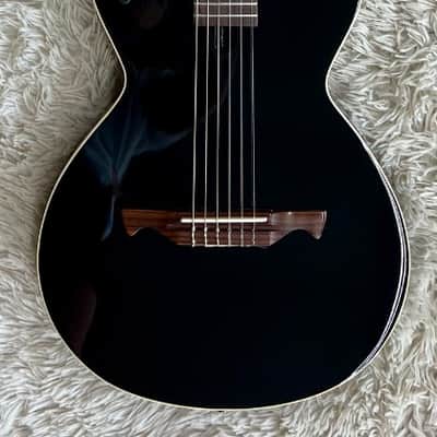 Tagima Modena I Hybrid Acoustic Electric Nylon String Guitar, Gloss Black image 1