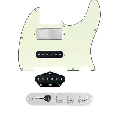 920D Custom Mason Style Nashville Telecaster Tele Loaded 3 way Pickguard Mint Green / Chrome image 2
