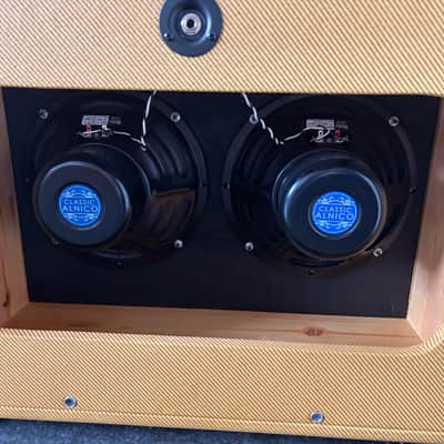 Marble Tweed Speaker cabinet with 2 x 10" Weber Alnico 2023 - tweed with nitro lacquer (vintage style) image 5