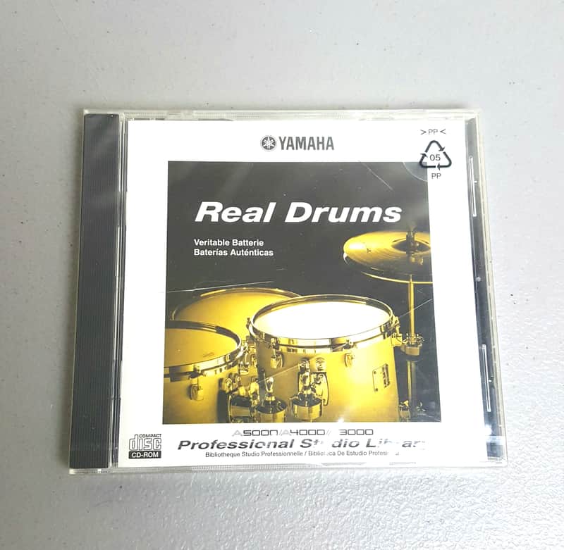 Yamaha A5000/A4000/A3000 Sampler CD Rom - PSLCD-105 - Real Drums (sealed) image 1