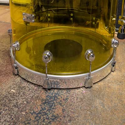 SJC Custom Drums 2007 - Yellow Acrylic image 11