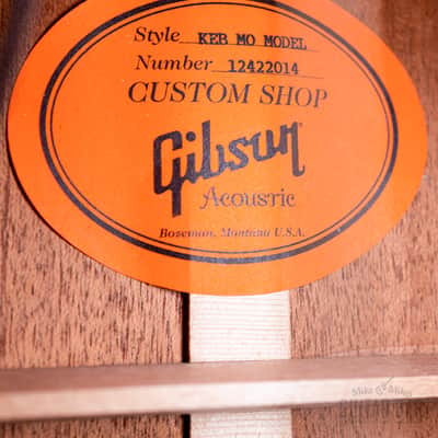 Immagine 2012 Gibson Custom Shop Keb’ Mo’ Bluesmaster L-00 Acoustic Guitar Natural w/ Case, Tags - 6