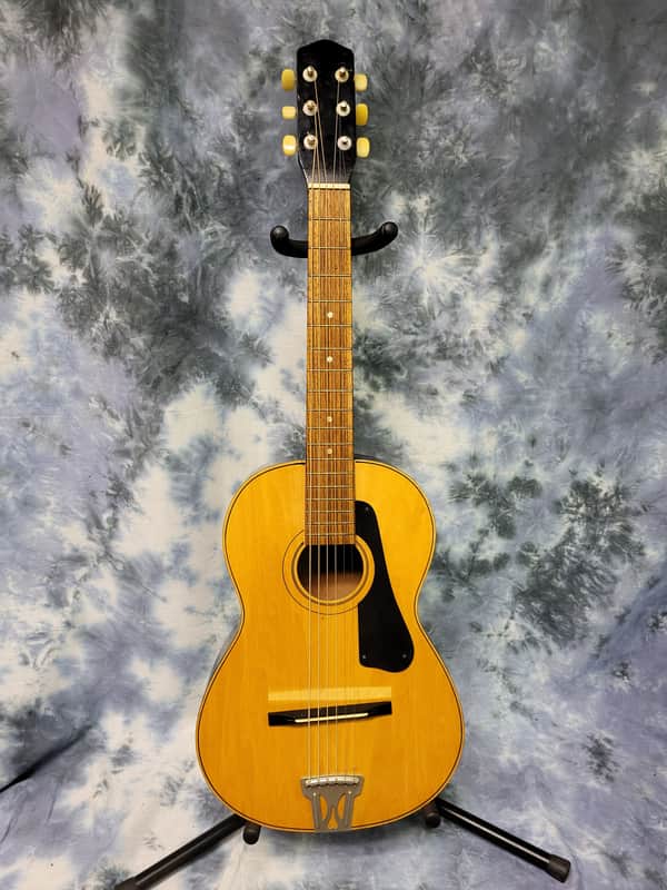 Vintage 1968 Winston Model 1934 3/4 Size Parlor Japan Acoustic Guitar Pro Setup New Strings Gigbag image 1