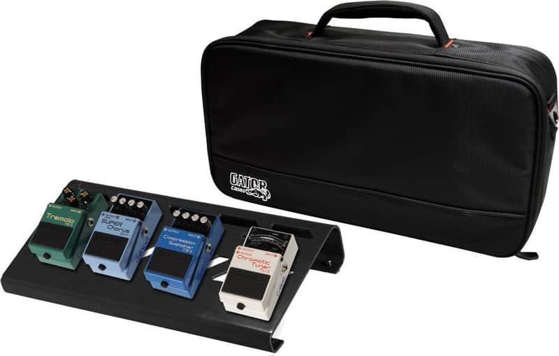 Gator GPB-LAK Aluminum Small Pedalboard, 15.75" x 7" w/ Softcase, Black image 1