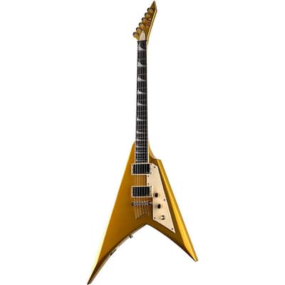 ESP LTD Kirk Hammett Signature KH-V Electric Guitar Regular Metallic Gold Sparkle image 5