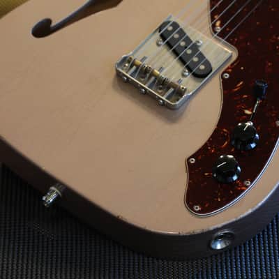 2017 K-Line Truxton Thinline Electric Guitar Factory Relic Rose Gold + HSC image 5