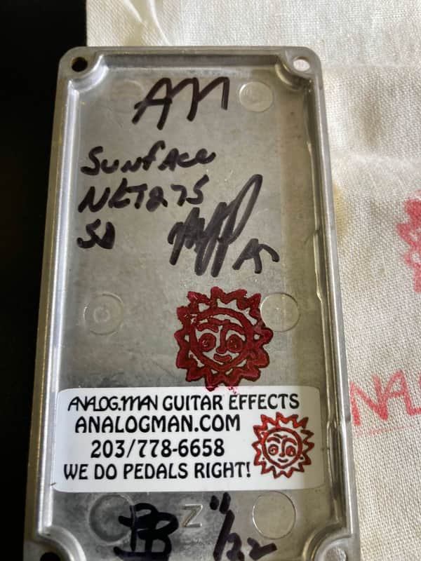 Analogman Sun Face Red Dot NKT-275 Germanium Fuzz with Sun Dial