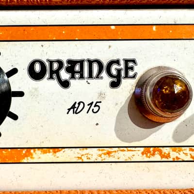 Orange AD 15 1x12” Signed by Antonio Vega (Nacha Pop) Checked by Pablo Kahayan “Collector’s Spanish Pop Star Piece” image 4