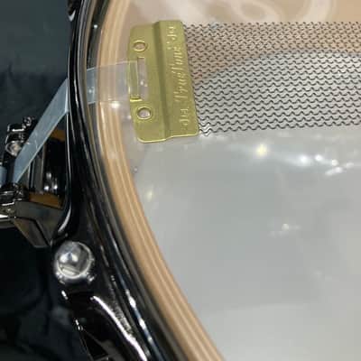 Tris Imboden's, Chicago, "T.I. Monogram" DW - 6.5x14" Custom, Exotic Bubinga-Maple, 10-Lug Snare Drum, w/Case. Signed. 1 of 1! image 18