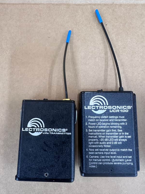 Pair: Lectrosonics LMA Bodypack Transmitter & UCR100 Receiver - Block 26 - READ image 1