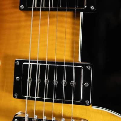 Eastman T486B-GB Thinline Semi-Hollow Electric Guitar - Goldburst with Hardshell Case image 8