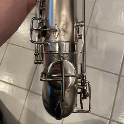 Beautiful 1913 Early Buescher True Tone Baritone Saxophone High Pitch (Serviced and Ready to Play) image 13