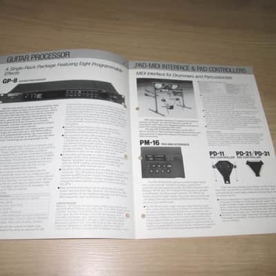 Roland collection Vintage New Product News Catalogs (1985/1986/1987) - Synthesizer Brochure/Catalog - Rare image 13