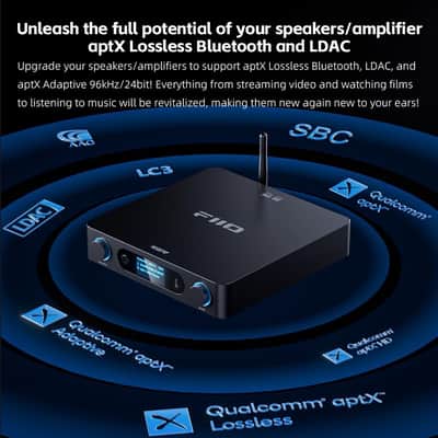 FiiO BR15 R2R Digital-to-Analog Converter with Bluetooth Audio Receiver (Silver) image 3