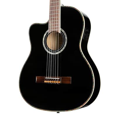 Ortega RCE145LBK NT Lefthand Black, incl. Gigbag - Lefthand Classical Guitar image 6