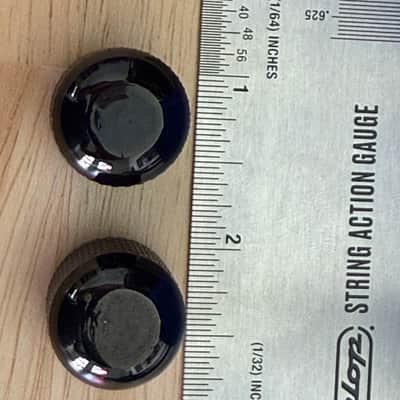 1990's Japan Ibanez RG570 RG & S Series Guitar Black Brass Dome Metal Knob Set Push On image 3