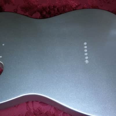 Syd Barrett Style Esquire Mirrored Silver Metallic image 2