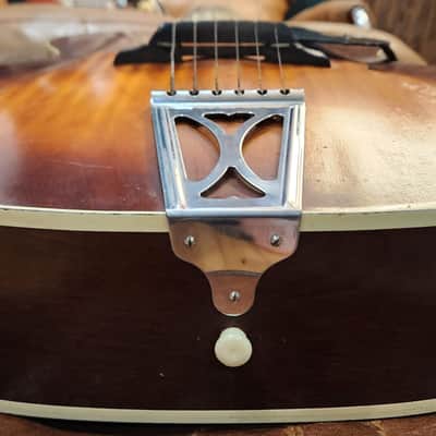 Harmony Alden H1213 Tiger Burst Birch Archtop 1950s USA image 20