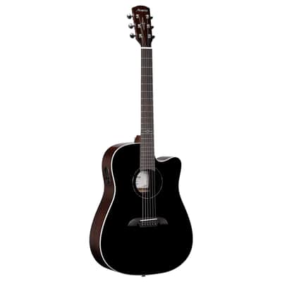 Alvarez AD70CE BLACK Dreadnought Guitar with Cutaway/Pickup - Black (NEW DEMO) image 2