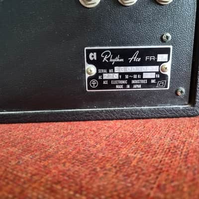 Rare Ace Tone FR-6 Rhythm Ace 1970s - Black Tolex image 8