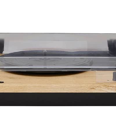 Crosley CR6043A-NA Brio Bluetooth Turntable Shelf System with Speakers Included - Natural image 6