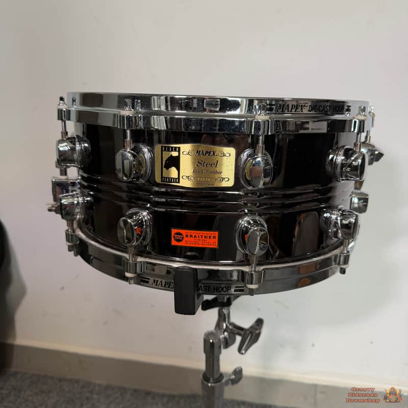Mapex Black Panther 14x6,5 Steel Black Nickel Snare Drum image 1