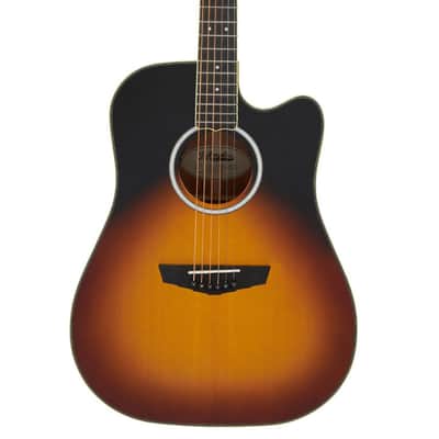 D'angelico Excel Bowery Dreadnought CE - Vintage Sunset - Open Box image 1