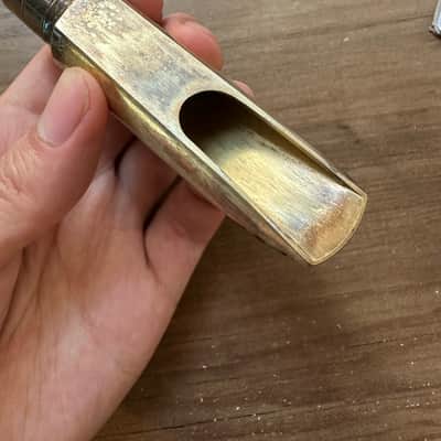 Vintage Otto Link Early Babbitt STM Tenor Sax Mouthpiece - original 6 tip w/ lig and cap! image 5