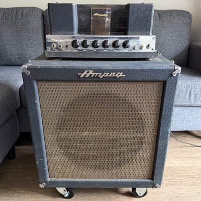 1961 Ampeg B-15N Portaflex Blue Check All Tube Bass Amp - ALL ORIGINAL, JUST SERVICED. image 5