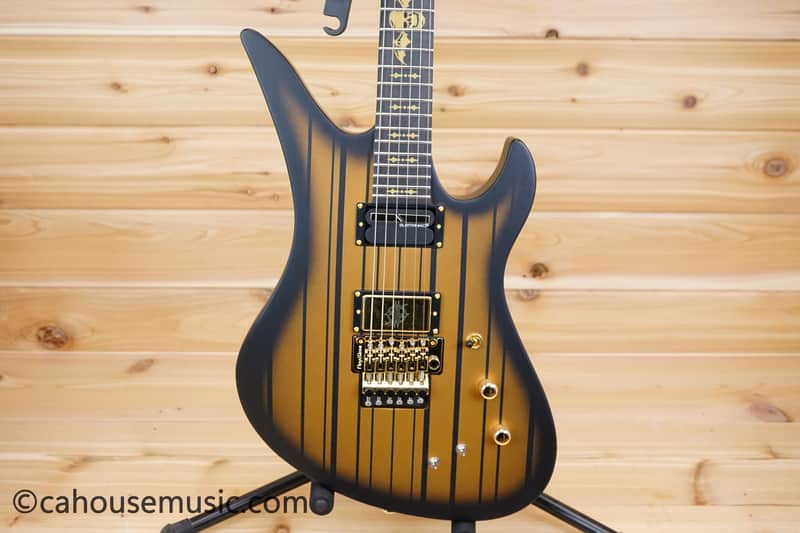 Schecter Synyster Gates Signature Custom-S Sustainiac - Satin Gold Burst image 1