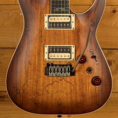 Schecter C-1 Exotic Spalted Maple - Satin Natural Vintage Burst image 1